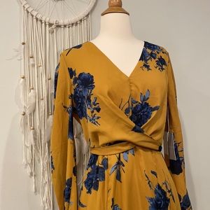 Chelsea28 | Floral Print Faux Wrap Maxi Dress